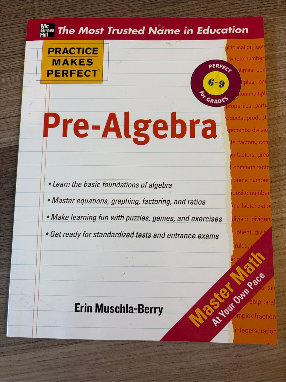 McGraw Hill Practice Makes Perfect Pre-Algebra Workbook